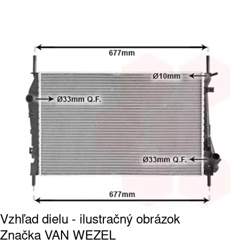 Chladiče vody POLCAR 321808-4 - obr. 2