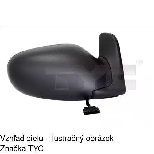 Vonkajšie zrkadlo POLCAR 3241514E