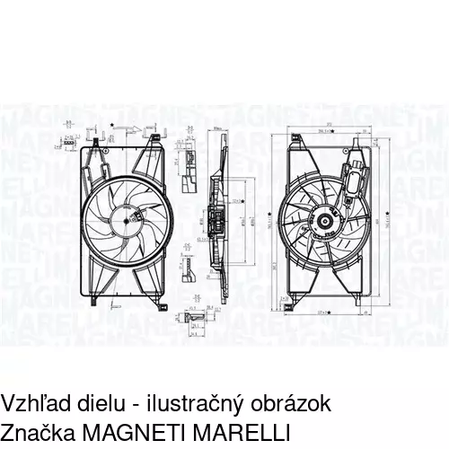 Ventilátory chladičov POLCAR 32C123W2-1