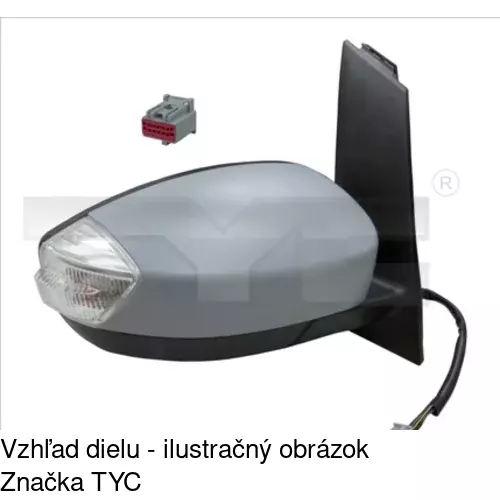 Vonkajšie zrkadlo POLCAR 32M1514S