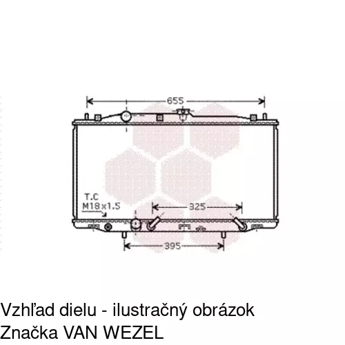 Chladiče vody POLCAR 383308-4 - obr. 2