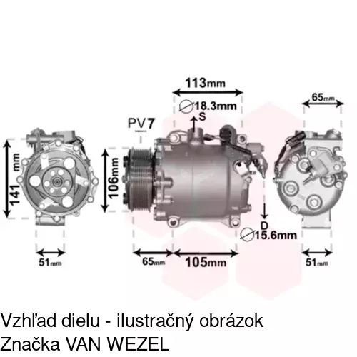 Kompresor AC POLCAR 3878KS-1 - obr. 4