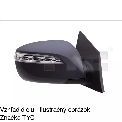 Vonkajšie zrkadlo POLCAR 4048529E