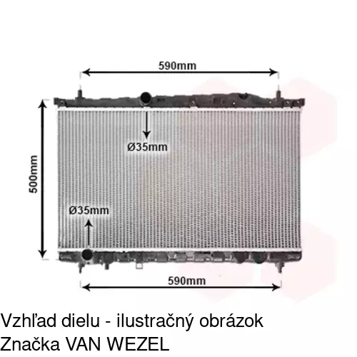 Chladiče vody POLCAR 407508-1 - obr. 1