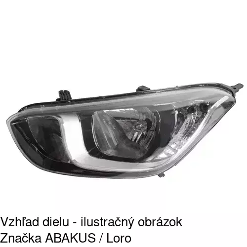 Hlavný reflektor 40B209-E /POLCAR/ - obr. 1