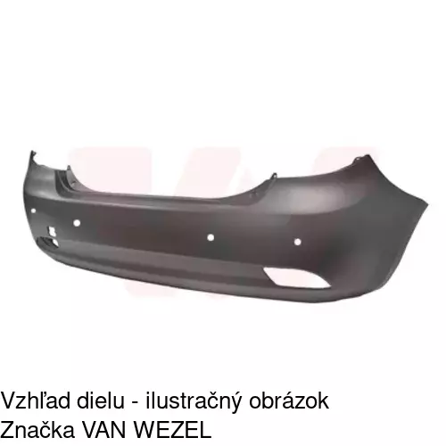 Zadný nárazník POLCAR 411496