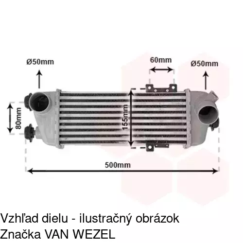 Chladiče vzduchu (Intercoolery) POLCAR 4114J8-1 - obr. 5