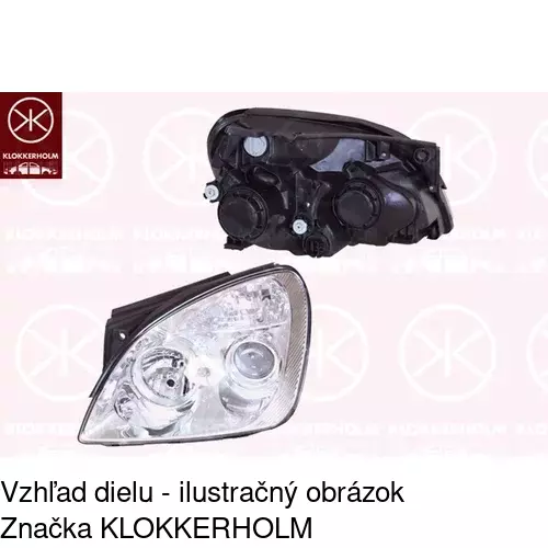 Hlavný reflektor POLCAR 414809-E