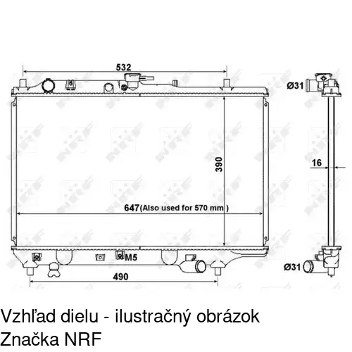 Chladiče vody 450408-2 /POLCAR/