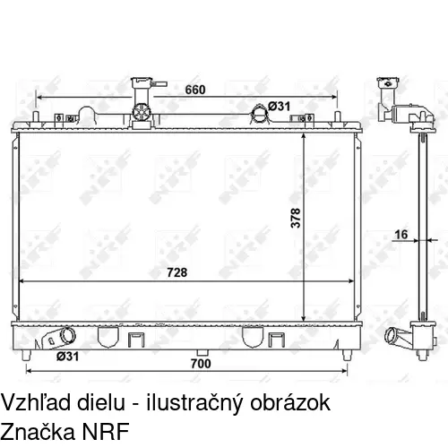 Chladiče vody POLCAR 451908-5 - obr. 2