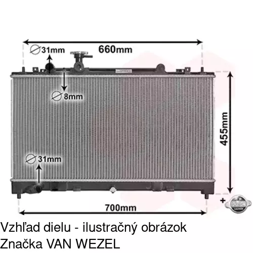 Chladiče vody POLCAR 456008-7 - obr. 1