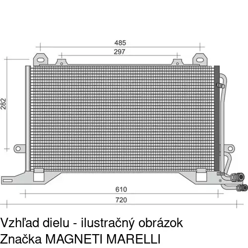 Chladiče klimatizácie 5015K8C4 /POLCAR/