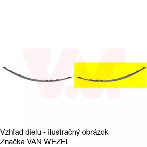 Lišta nárazníka 501707-5 /POLCAR/ - obr. 1