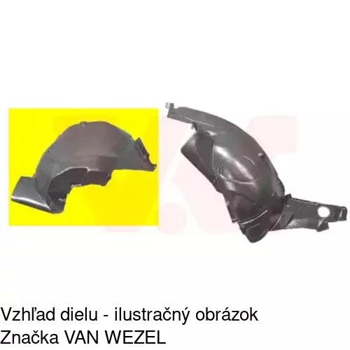 Podblatník (plast) POLCAR 5035FP1T