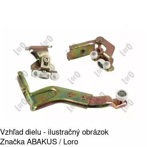 Vozík - kolieska pant posuvných dverí POLCAR 5062Z-71A - obr. 1