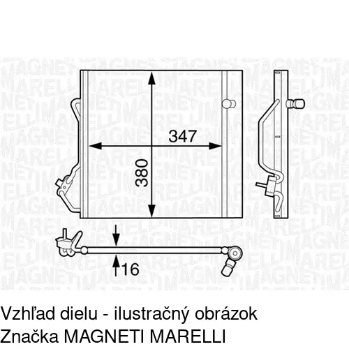 Chladiče klimatizácie 5095K83X /POLCAR/ - obr. 3