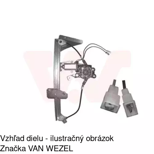 Elektrický mechanizmus okna dverí POLCAR 5095PSE1 - obr. 3