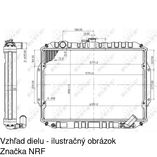 Chladiče vody POLCAR 527808-1 - obr. 1