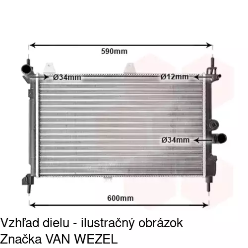 Chladiče vody POLCAR 550708-4 - obr. 3