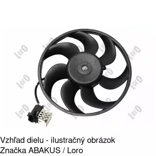 Ventilátor bez krytu / podpery POLCAR 550823U1 - obr. 5