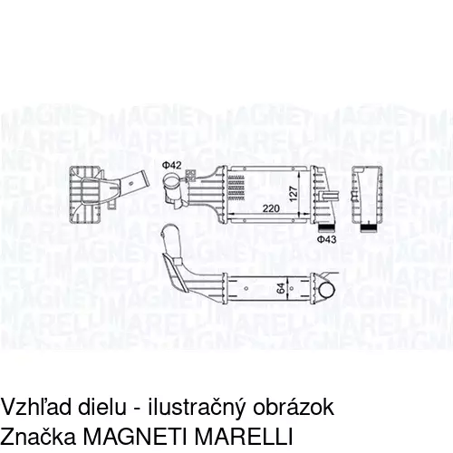 Chladiče vzduchu (Intercoolery) POLCAR 5508J83X - obr. 1