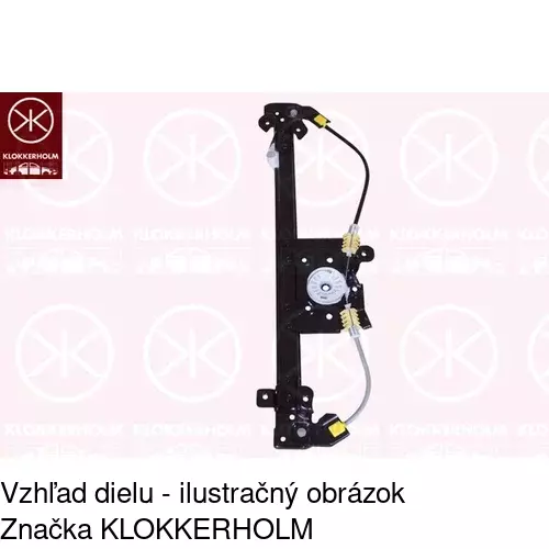 Mechanizmus sťahovania okna elektrický bez motora POLCAR 5508PSG4