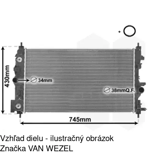 Chladiče vody POLCAR 551108-8 - obr. 2