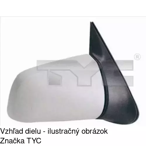 Vonkajšie zrkadlo POLCAR 5514526E - obr. 2