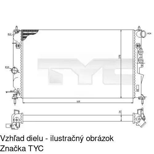 Chladiče vody POLCAR 551608A4