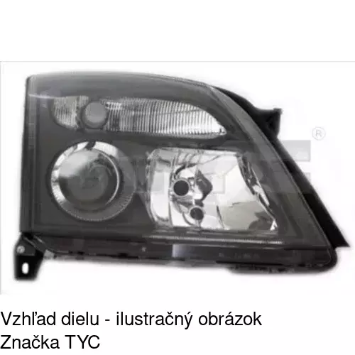 Hlavný reflektor POLCAR 5518091H