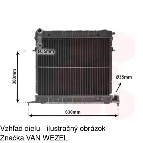 Chladiče vody POLCAR 552508A4 - obr. 2