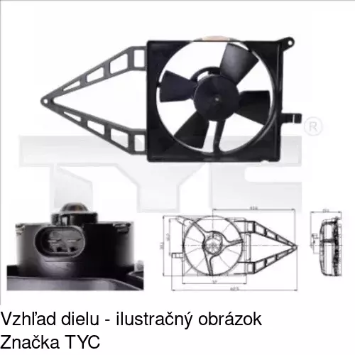 Ventilátory chladičov POLCAR 555523W1 - obr. 1