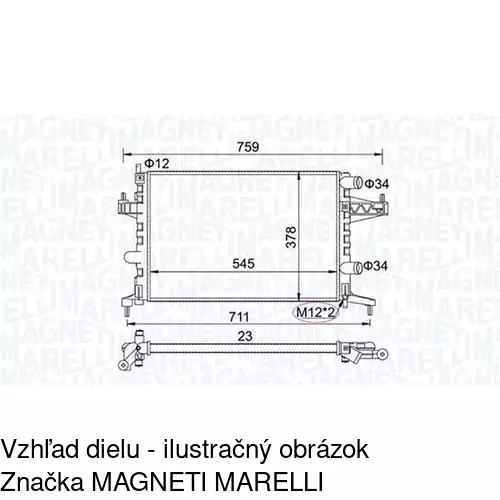 Chladiče vody POLCAR 555608B1 - obr. 1