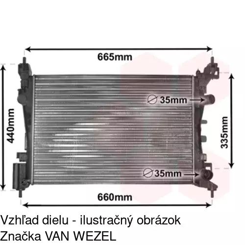 Chladiče vody 555808-2 /POLCAR/ - obr. 5