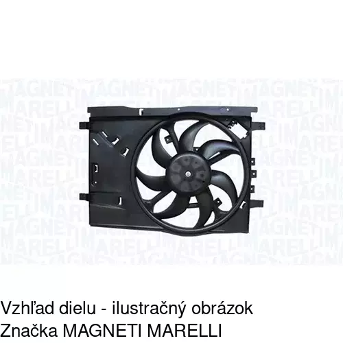 Ventilátor bez krytu / podpery POLCAR 555823U6 - obr. 5