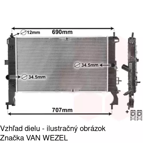 Chladiče vody POLCAR 555908-3 - obr. 5