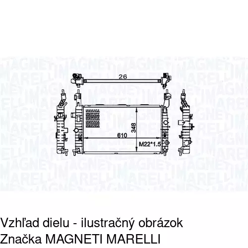 Chladiče vody POLCAR 555908-4 - obr. 1