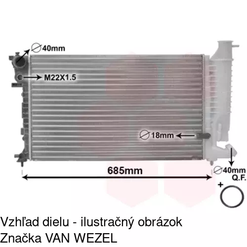 Chladiče vody POLCAR 570708A4 - obr. 3