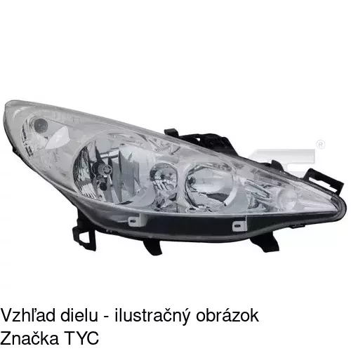 Hlavný reflektor POLCAR 572409-E - obr. 1