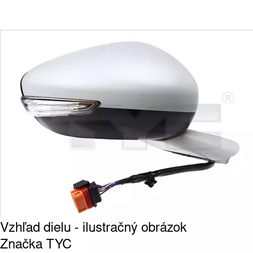 Rám vonkajšieho zrkadla POLCAR 575655PM