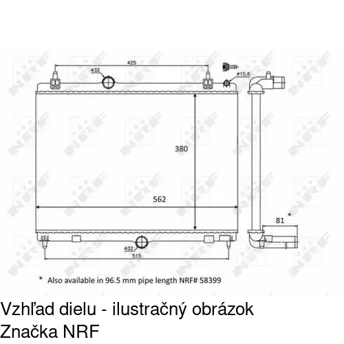 Chladiče vody POLCAR 57D1081X