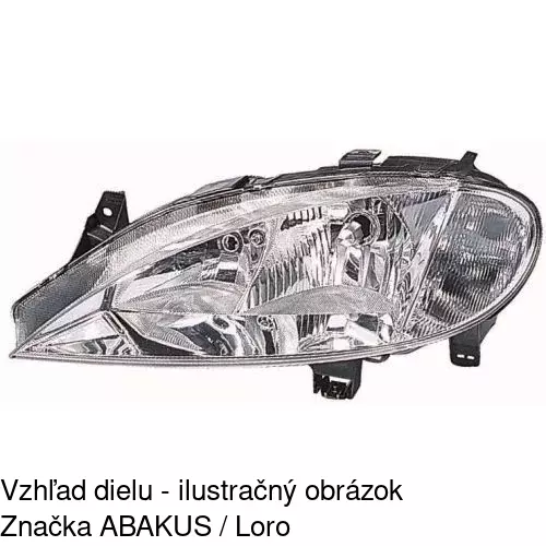 Hlavný reflektor POLCAR 6011091V - obr. 3