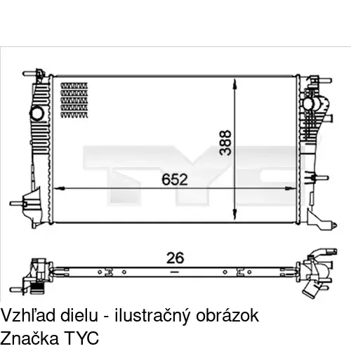 Chladiče vody POLCAR 601408-3