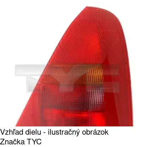 Zadné svetlo POLCAR 601587-E