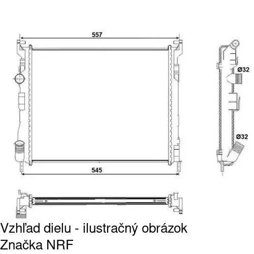 Chladiče vody POLCAR 601608-3