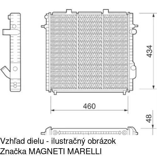 Chladiče vody POLCAR 603108A2