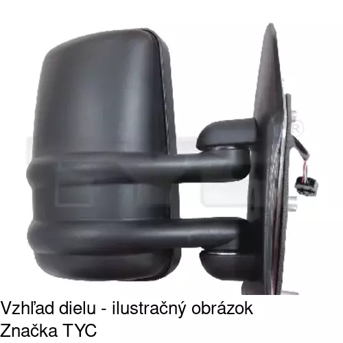 Vonkajšie zrkadlo POLCAR 6041514E