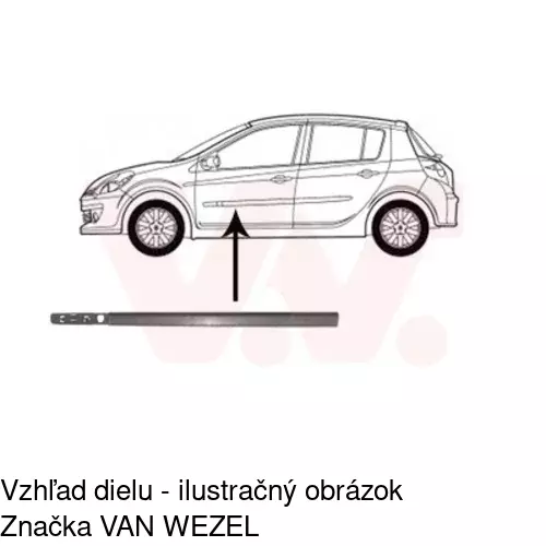 Lišta dverí POLCAR 60500031