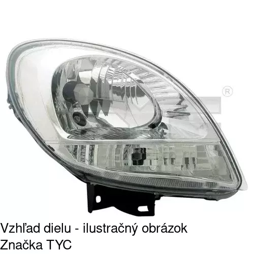 Hlavný reflektor POLCAR 606110-V