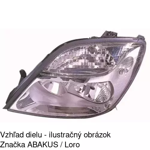 Hlavný reflektor POLCAR 607009-E - obr. 1